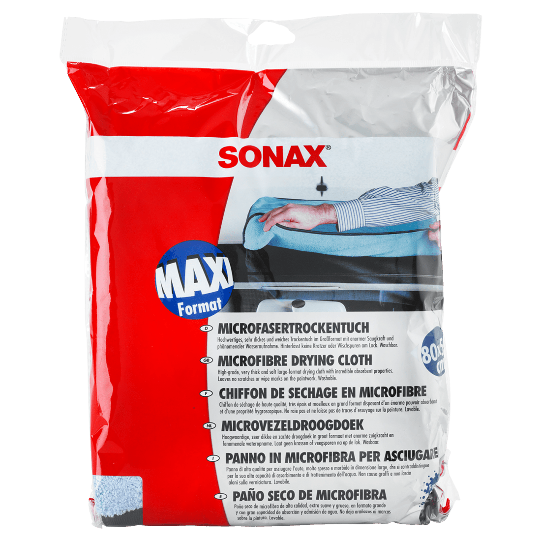 SONAX Microfibre Drying Cloth ��� Thick Blue