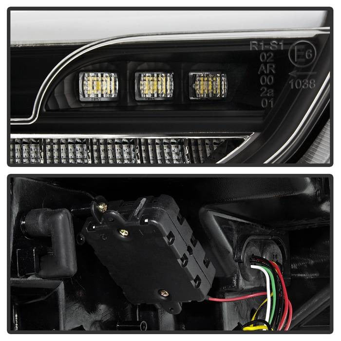 Ford Focus 5Dr Hatchback 15-17 Sequential LED Indicator LED Reverse LED Tail Lights - Black