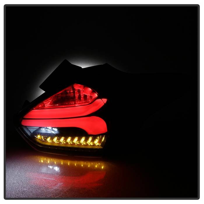 Ford Focus 5Dr Hatchback 15-17 Sequential LED Indicator LED Reverse LED Tail Lights - Black