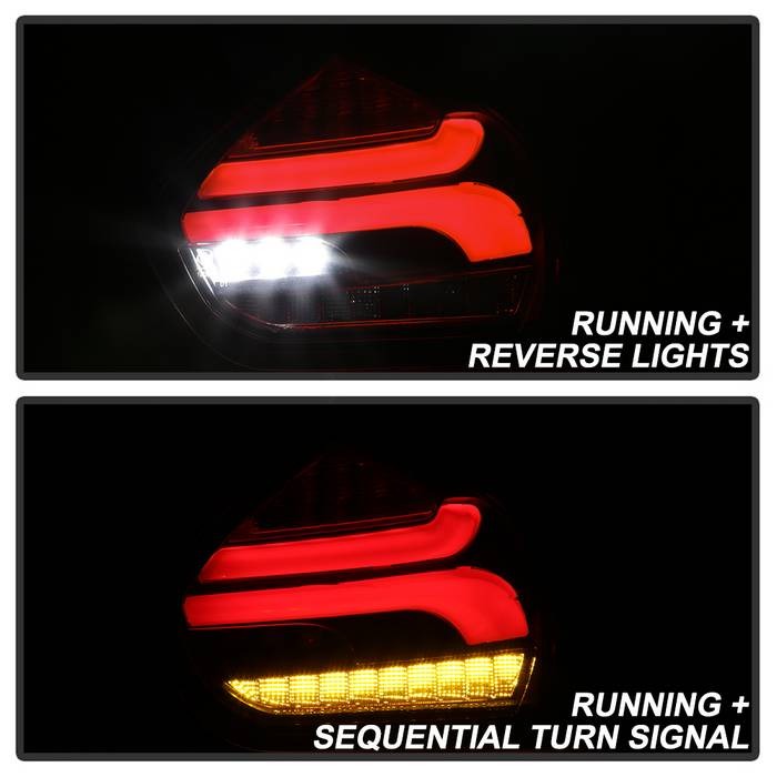 Ford Focus 5Dr Hatchback 15-17 Sequential LED Indicator LED Reverse LED Tail Lights - Black