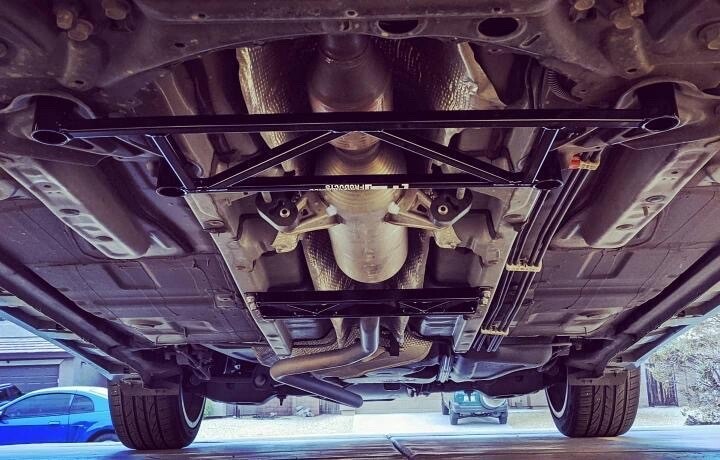 TB Performance Scion TC(2011-2016) Rear Mid Chassis Brace by TB Performance Products - detail view