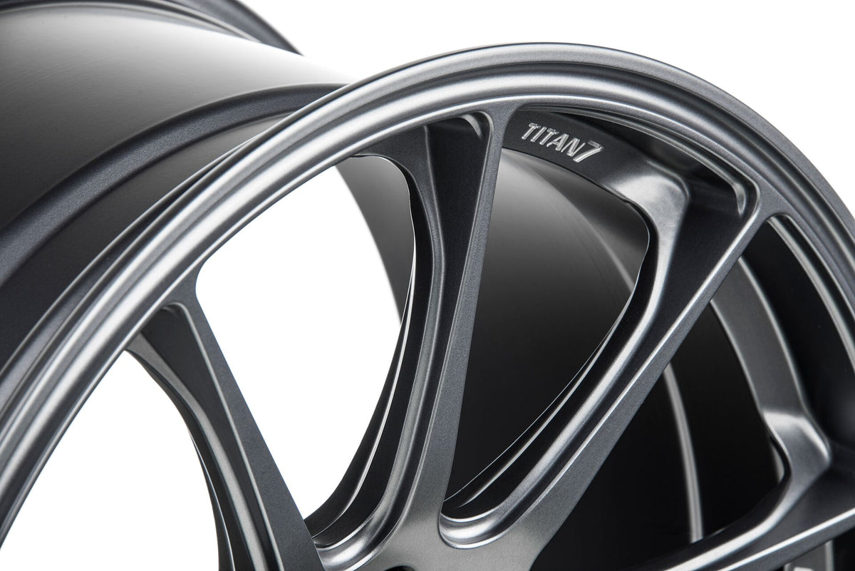Titan7 T-R10Forged Split 10 Spoke Wheel Satin Titanium- Focus ST RS Fitment