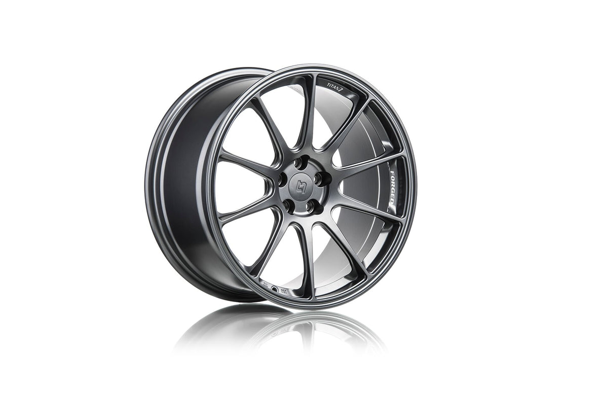 Titan7 T-R10Forged Split 10 Spoke Wheel Satin Titanium- Focus ST RS Fitment