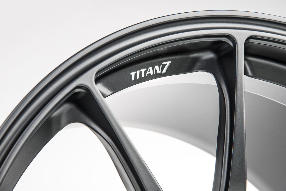 Titan7 T-R10Forged Split 10 Spoke Wheel Satin Titanium- Focus ST RS Fitment