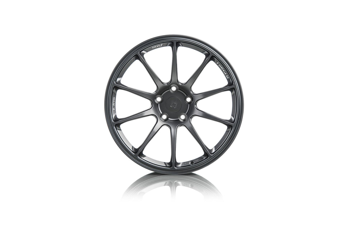 Titan7 T-R10Forged Split 10 Spoke Wheel Satin Titanium- Focus ST RS Fitment