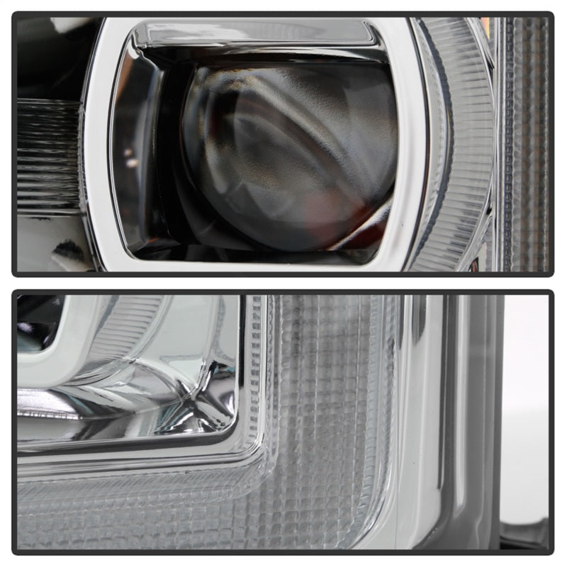 Spyder Ford F-250/F-350/F450 17-18 Full LED Headlights Black PRO-YD-FS17HALAP-SEQ-C - 5087447