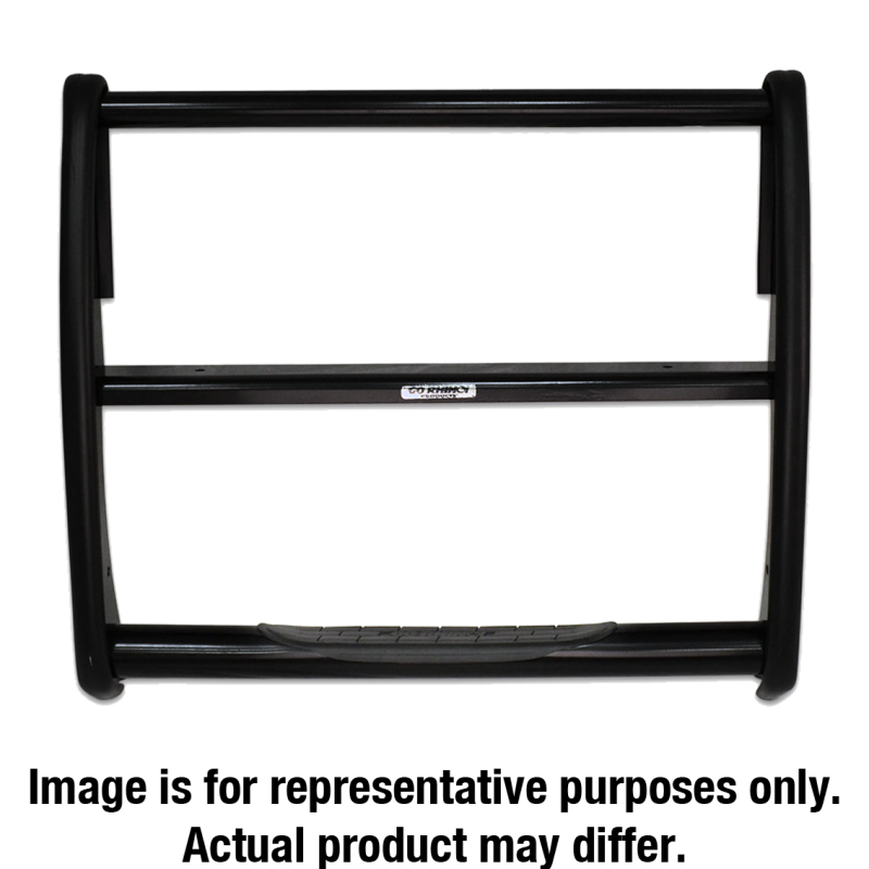 Go Rhino 09-19 Dodge Ram 1500 3000 Series StepGuard - Black (Center Grille Guard Only) - 3128B