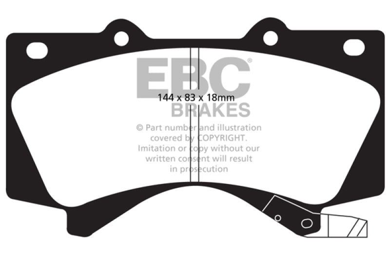 EBC 08+ Lexus LX570 5.7 Extra Duty Front Brake Pads - ED91815