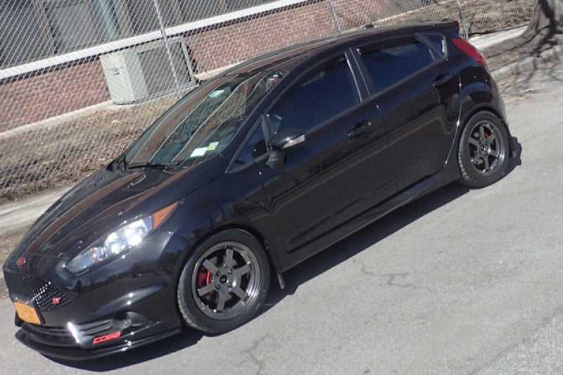 Clearance - Rally Armor 13-19 USDM Ford Fiesta ST Black UR Mud Flap w/ Grey Logo - RALMF29-UR-BLK/GRY