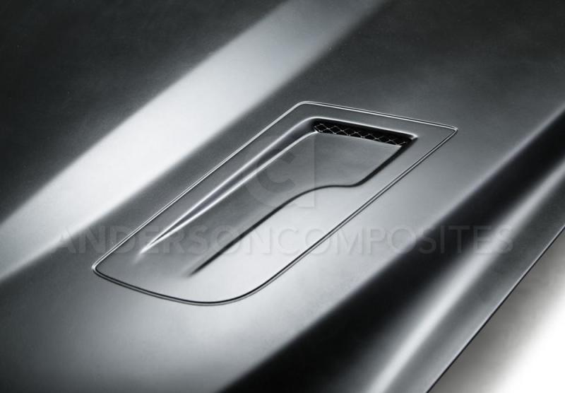 Anderson Composites 15-17 Ford Mustang (Excl. GT350/GT350R) Type-GTH Style Hood Fiberglass - AC-HD15FDMU-AT-GF