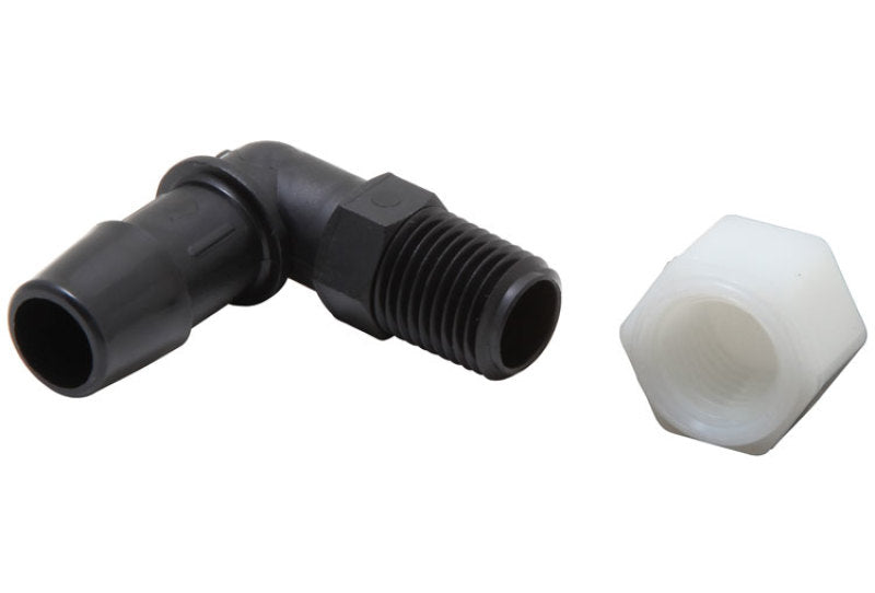 K&amp;N Air Filter Vent Kit - White - 90 Degree Plastic 0.50in Flange 1.75in H 1.75in L - 85-1120