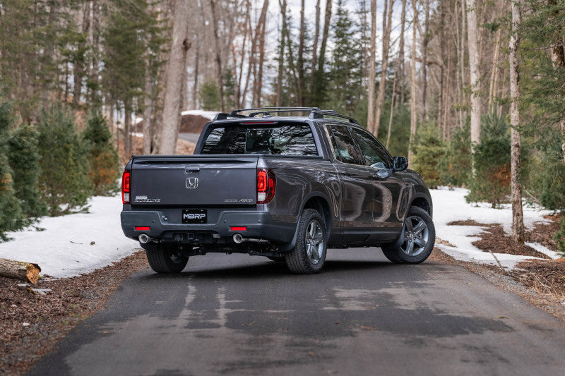 MBRP 21-22 Honda Ridgeline Aluminized Steel 2.5in Cat-Back - Dual Split Rear Exit - S5901AL