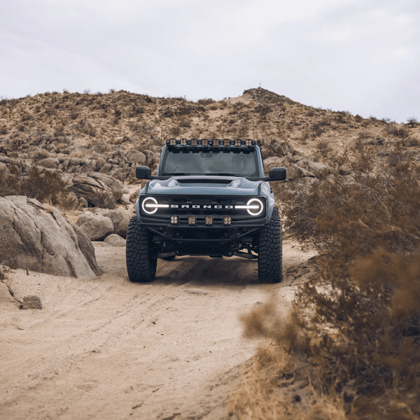 ADV Fiberglass 2021-2022 FORD BRONCO RAM AIR HOOD for 2021-2026 Ford Bronco - front view