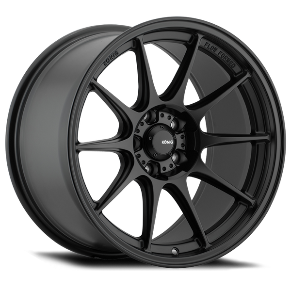 Konig Dekagram 18x9.5B 5x100 ET35 Semi-Matte Black - DK98510355 by Konig
