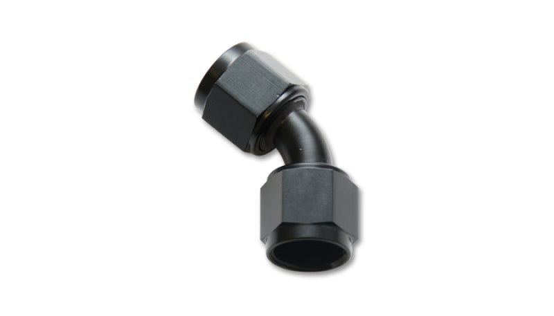 Vibrant -16AN X -16AN Female Flare Swivel 45 Deg Fitting (AN To AN) -Anodized Black Only - 10716