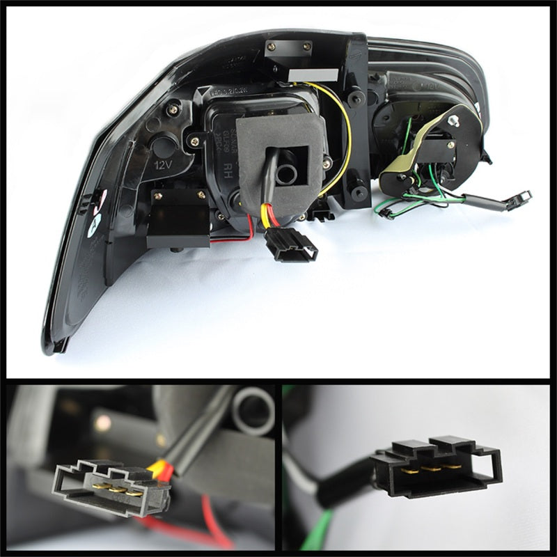 Spyder Volkswagen Golf/GTI 10-13 G2 Type With Light Bar LED Tail Lights Black ALT-YD-VG10-LED-G2-BK - 5071767