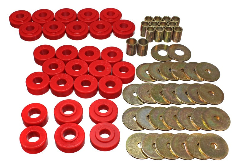Energy Suspension 65-67 Chevy Malibu/Chevelle/El Camino/Monte Carlo Body Mount Set - 3.4111R for 1965-1967 Chevrolet Chevelle