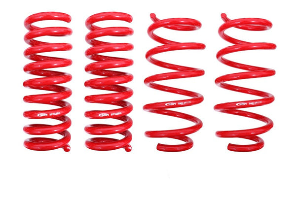 BMR 08-19 Dodge Challenger Lowering Springs 1.25in Drop - Set of 4 - Red - SP110R for 2008-2020 Dodge Challenger - front view