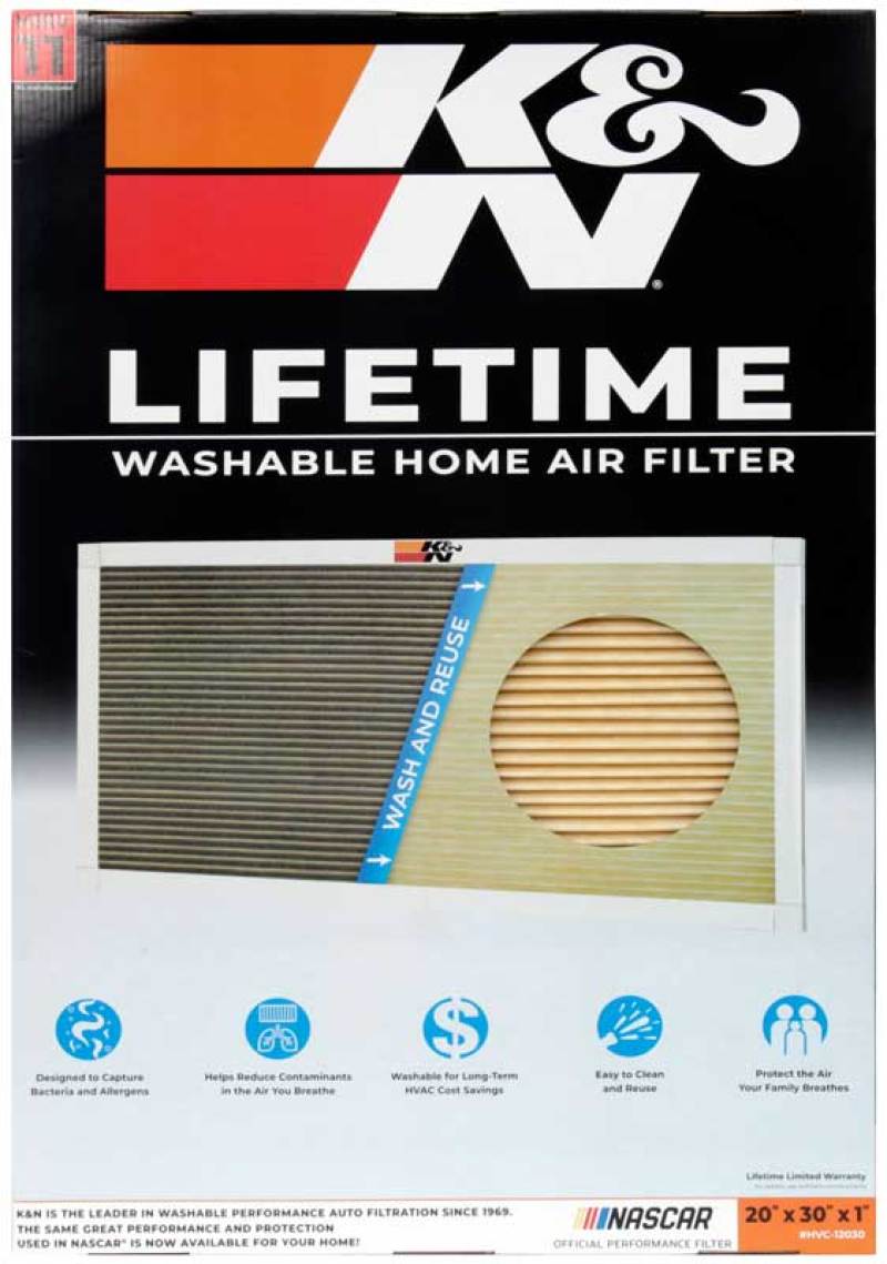 K&N HVAC Filter - 20 x 30 x 1 - HVC-12030