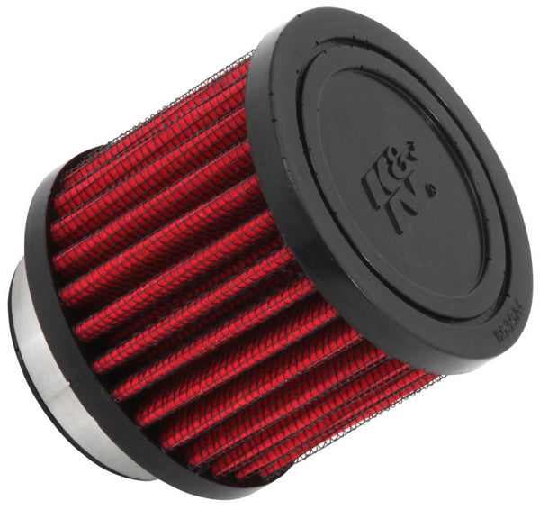 K&N 1.75 inch Vent 3 inch D 2.5 inch H Air Filter - Rubber Top - 62-1470 by K&N Engineering - front view