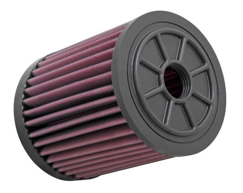 K&N Replacement Air Filter - Round 11-13 Audi A6/A6 Quattro / 12-13 A7/A7 Quattro - E-1983 for 2005-2018 Audi A6 - angle view