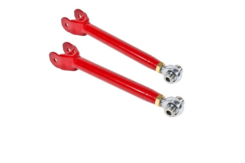 BMR 16-17 6th Gen Camaro Lower Trailing Arms w/ Single Adj. Rod Ends - Red - TCA060R for 2016-2024 Chevrolet Camaro - front v