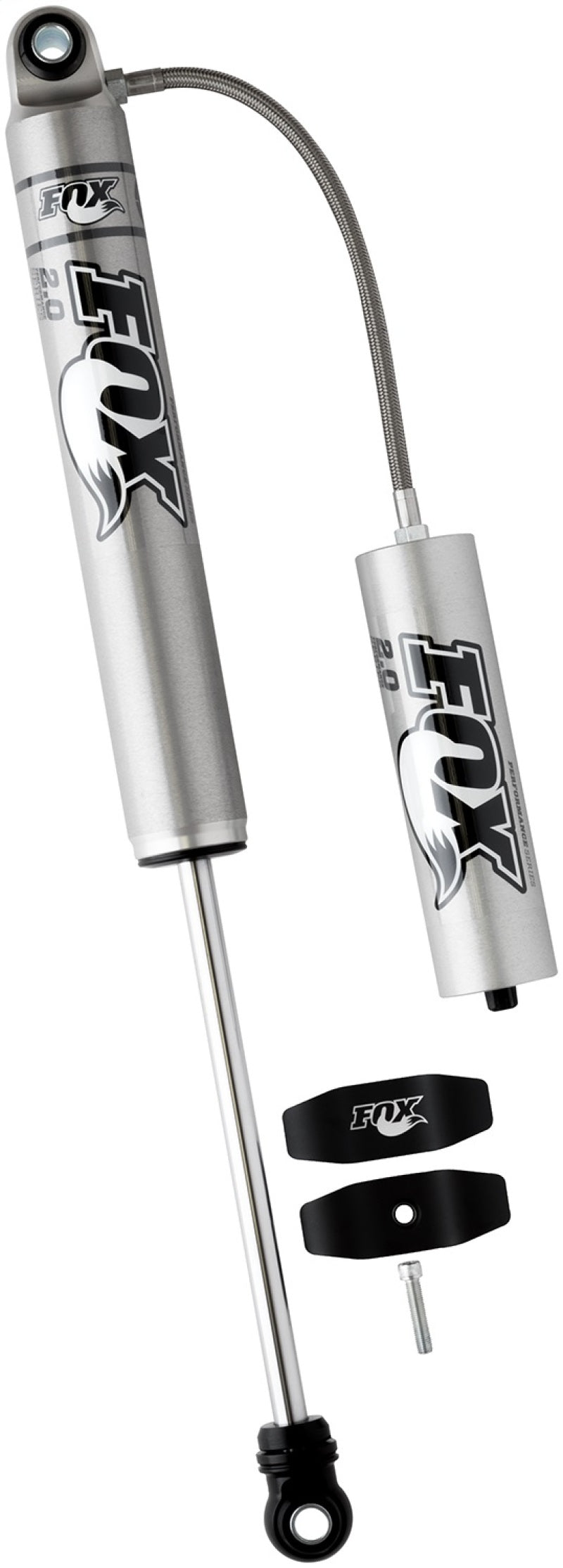 Fox 99+ Chevy HD 2.0 Performance Series 10.6in. Smooth Body Remote Res. Rear Shock / 0-1in. Lift - 980-24-955