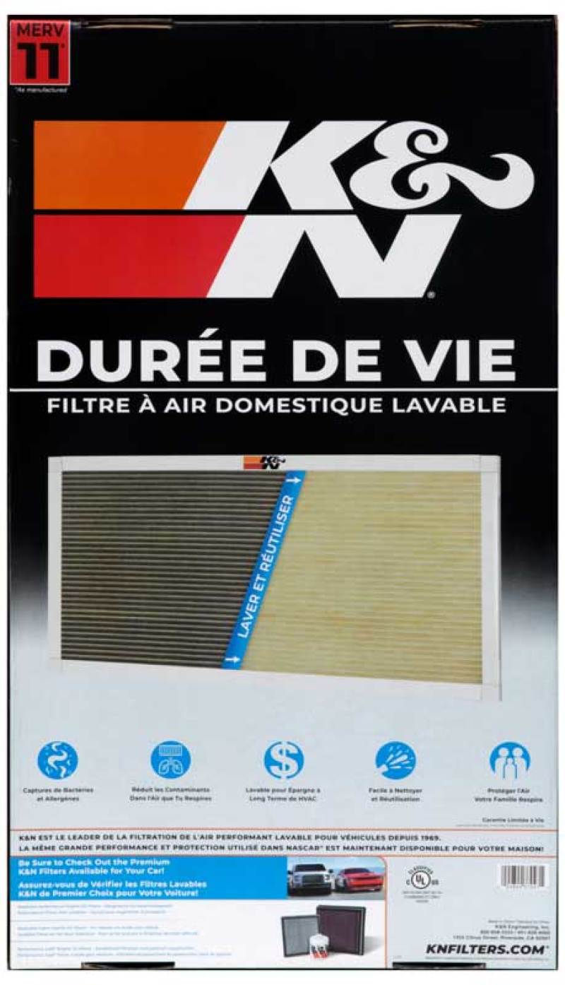 K&N HVAC Filter - 14 x 25 x 1 - HVC-11425