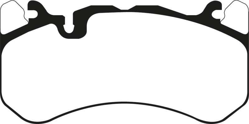 EBC 13-14 Audi RS7 4.0TT (w/Cast Iron Rotors &amp; Trapezoid Weights) Yellowstuff Front Brake Pads - DP42081R
