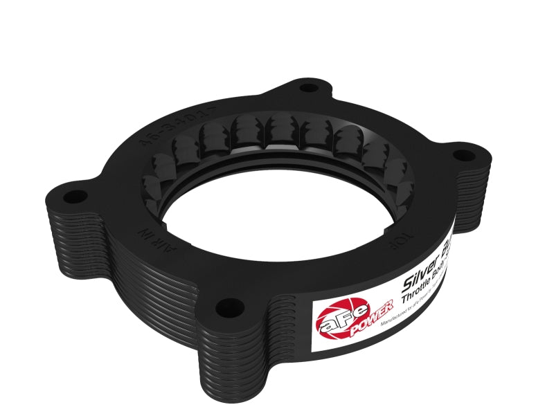 aFe 2020 Vette C8 Silver Bullet Aluminum Throttle Body Spacer / Works With Factory Intake Only - Blk - 46-34017B