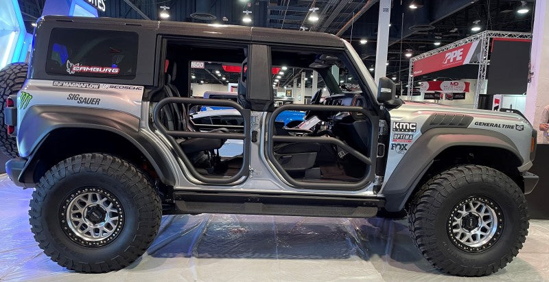 Anderson Composites 21-22 Ford Bronco 4DR Carbon Fiber Tube Doors - Front &amp; Rear- Off Road - AC-TD21FDBR4D