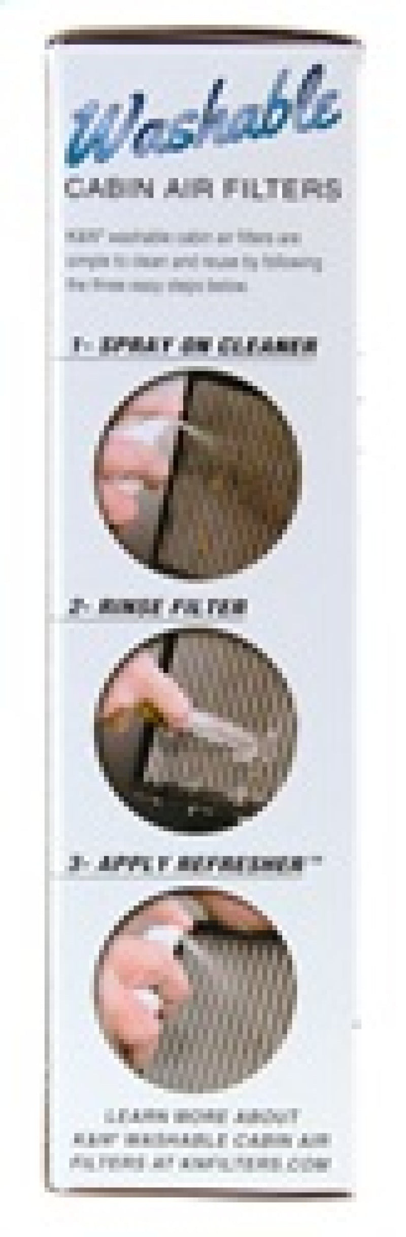 K&N Cabin Filter Cleaning Kit - 99-6000