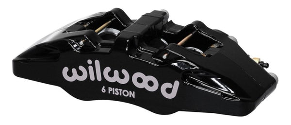 Wilwood Caliper-Forged Dynapro 6 5.25in Mount-L/H 1.62/1.38in/1.38in Pistons .81in Disc - 120-13429-BK by Wilwood
