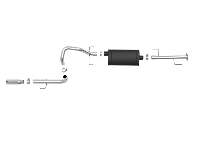 aFe MACHForce XP 2.5in 304-SS Exhaust Cat-Back w/ Black Tip 10-19 Toyota 4Runner V6-4.0L - 49-36040-1B