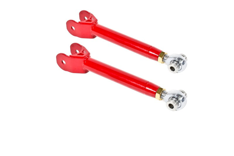 BMR 16-17 6th Gen Camaro Upper Trailing Arms w/ Single Adj. Rod Ends - Red - UTCA059R for 2016-2024 Chevrolet Camaro - front 
