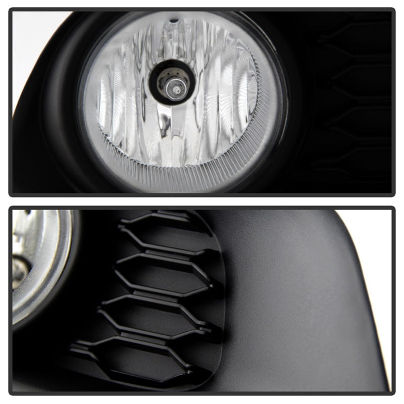Spyder Dodge Grand Caravan 2011-2015 OEM Fog Light W/Universal Switch- Clear FL-DGC2011-C