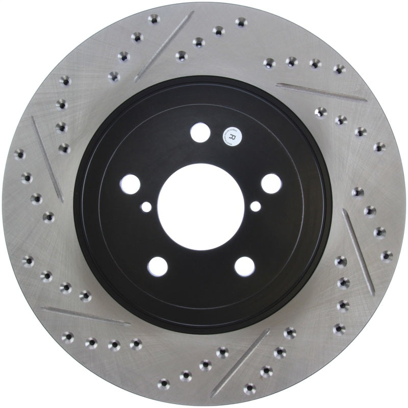 StopTech Slotted &amp; Drilled Sport Brake Rotor - 127.47021R