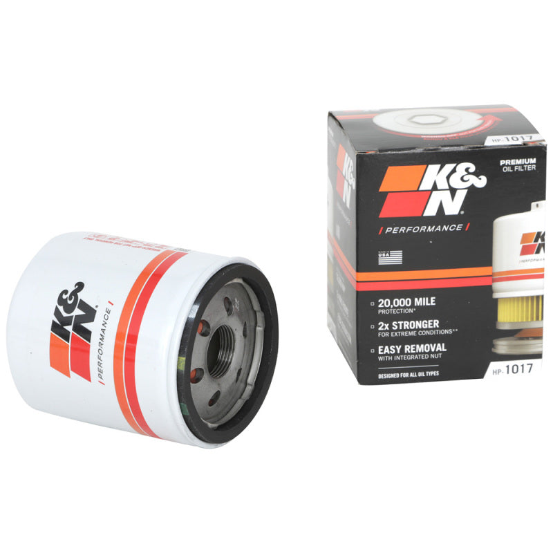 K&amp;N 3.74inch / 2.98 OD Performance Gold Oil Filter - HP-1017