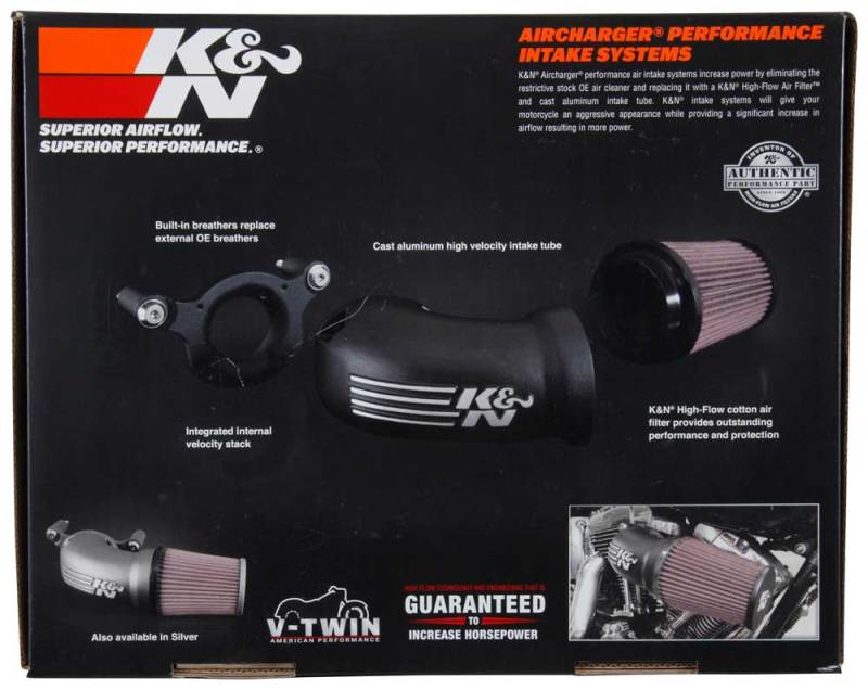 K&amp;N 08-17 Harley Davidson Touring Models Performance Air Intake System - 57-1134
