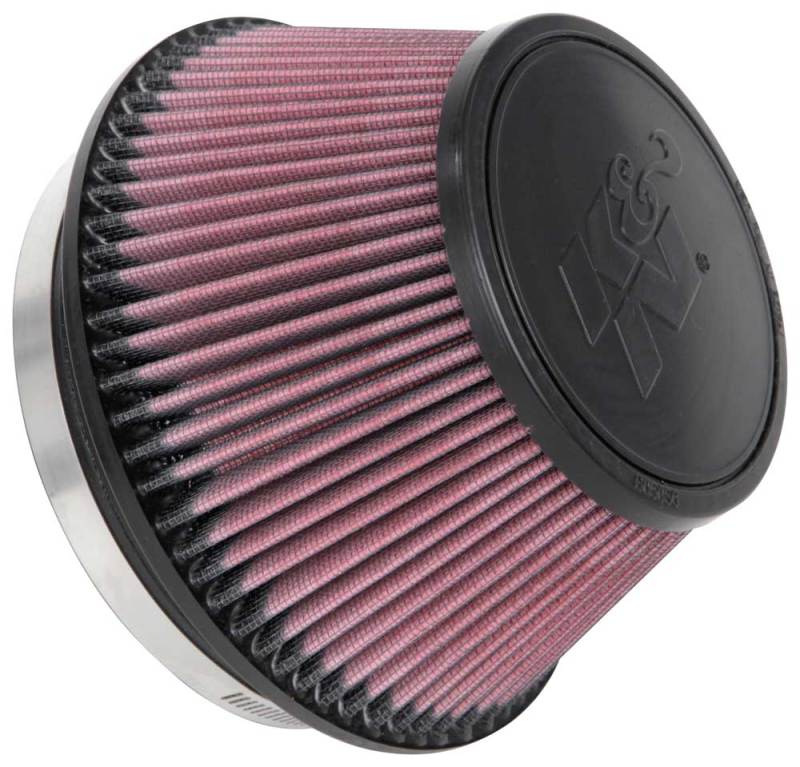 K&N Universal Clamp-On Air Filter 6in FLG / 7-1/2in B / 5-1/8in T / 4in H - RU-1009 for 2013-2016 Cadillac ATS - front view