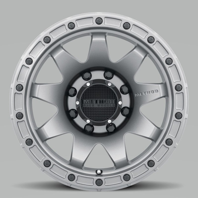 Method MR317 20x9 +18mm Offset 8x6.5 130.81mm CB Matte Titanium Wheel - MR31729080818