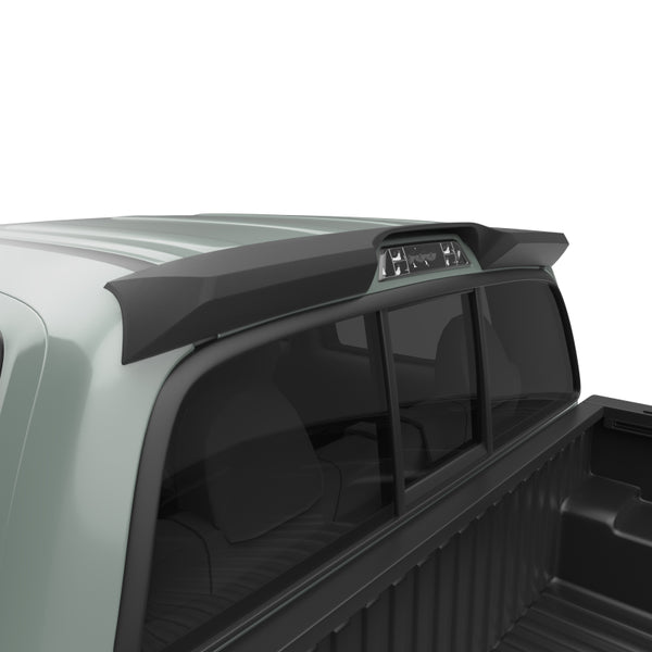 EGR 16-23 Toyota Tacoma Matte Black Truck Cab Spoiler (985089) for 2016-2023 Toyota Tacoma - front view