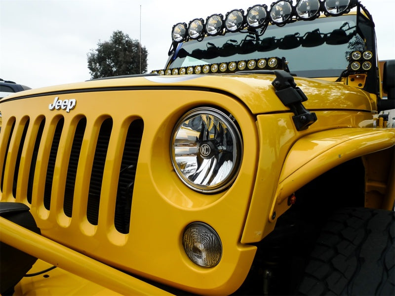 KC HiLiTES 07-18 Jeep JK (Not for Rubicon/Sahara) 7in. Gravity LED DOT Headlight (Pair Pack System)