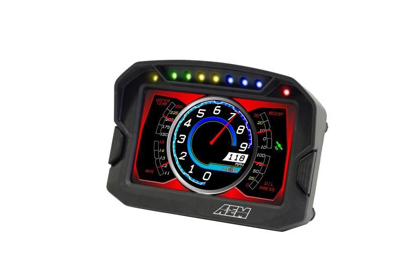 AEM CD-5G Carbon Digital Dash Display w/ Interal 10Hz GPS &amp; Antenna - 30-5602