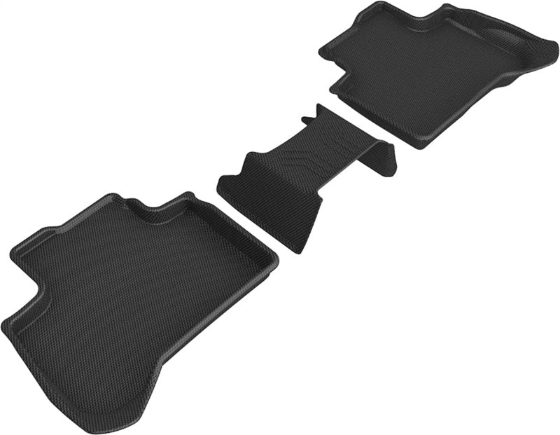 3D MAXpider 2018-2020 BMW X3 (G01)/X4 (G02) Kagu 2nd Row Floormats - Black - L1BM09221509