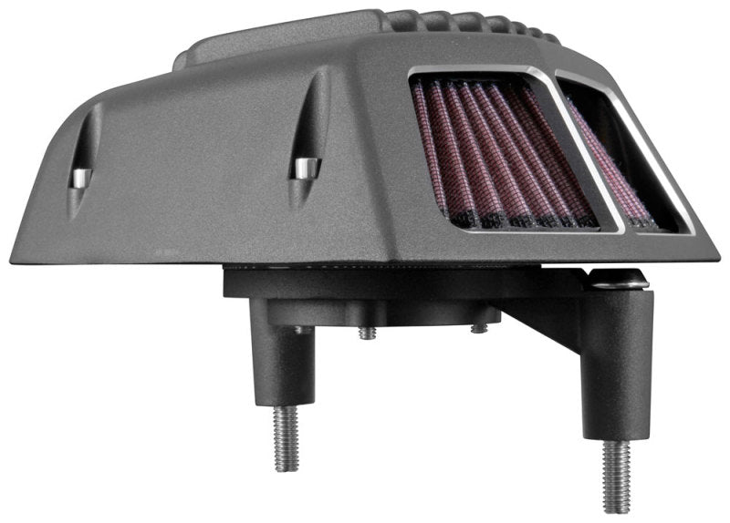 K&N Street Metal Intake System for 01-16 Harley Davidson Softail/Dyna - Shaker Black - RK-3950