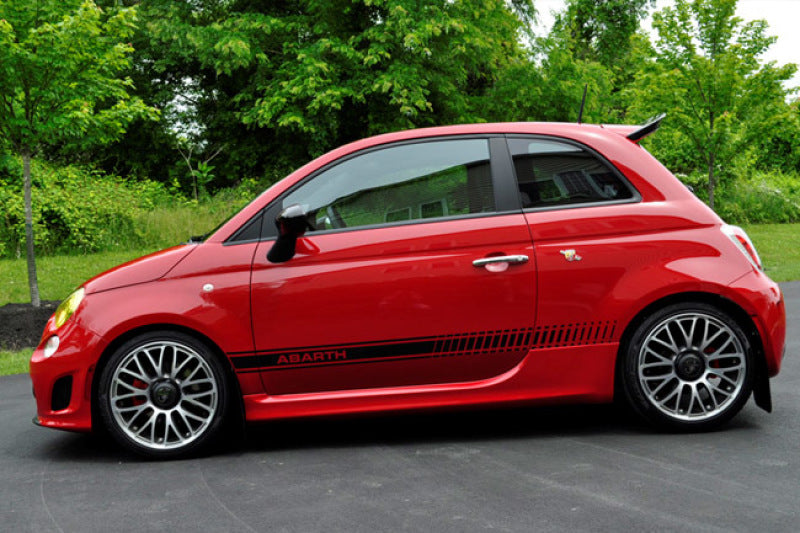 Rally Armor 12-18 Fiat 500 (Pop/Sport/Lounge/Abarth) Black UR Mud Flap w/ Grey Logo - MF25-UR-BLK/GRY