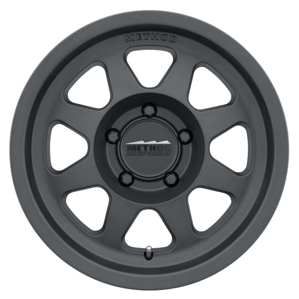 Method MR701 17x8.5 0mm Offset 5x150 110.5mm CB Matte Black Wheel - MR70178558500 by Method Wheels - front view
