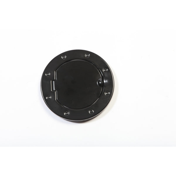 Rugged Ridge 07-18 Jeep Wrangler JK Black Non-Locking Gas Cap Door - 11229.02 for 2007-2018 Jeep Wrangler - front view