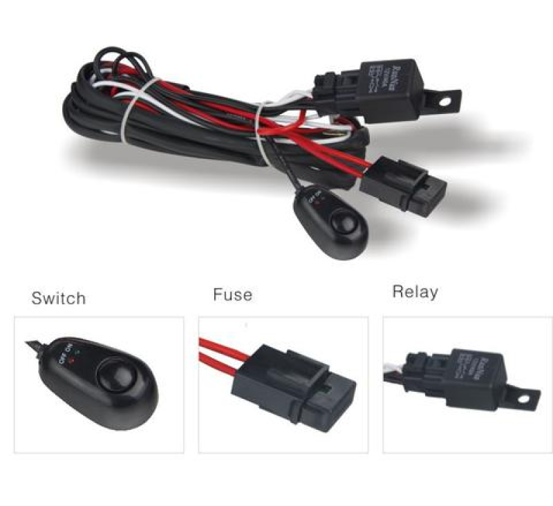 DV8 Offroad Wiring Harness w/ Relay &amp; Switch